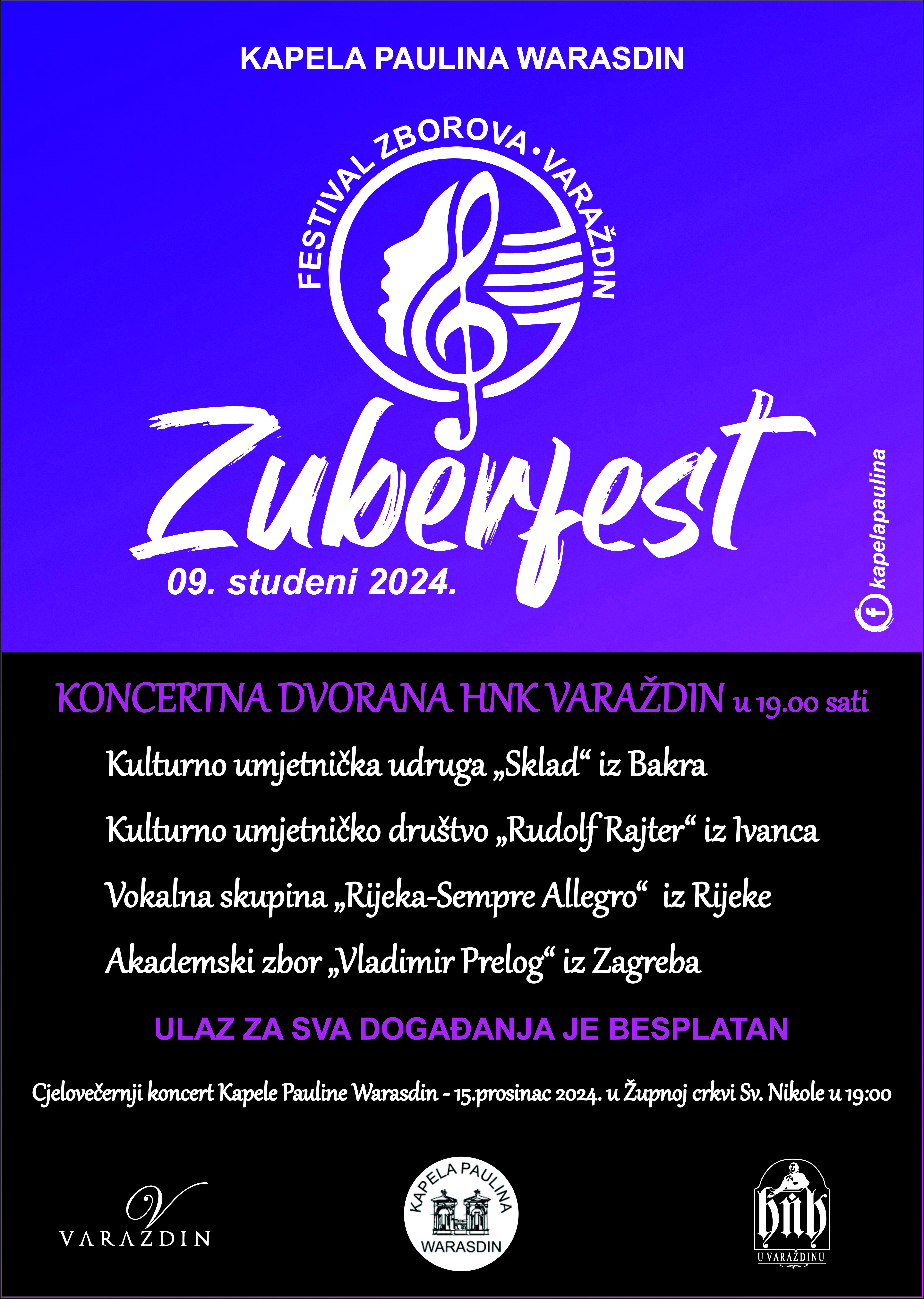 4. ZUBERFEST - FESTIVAL ZBORSKOG PJEVANJA