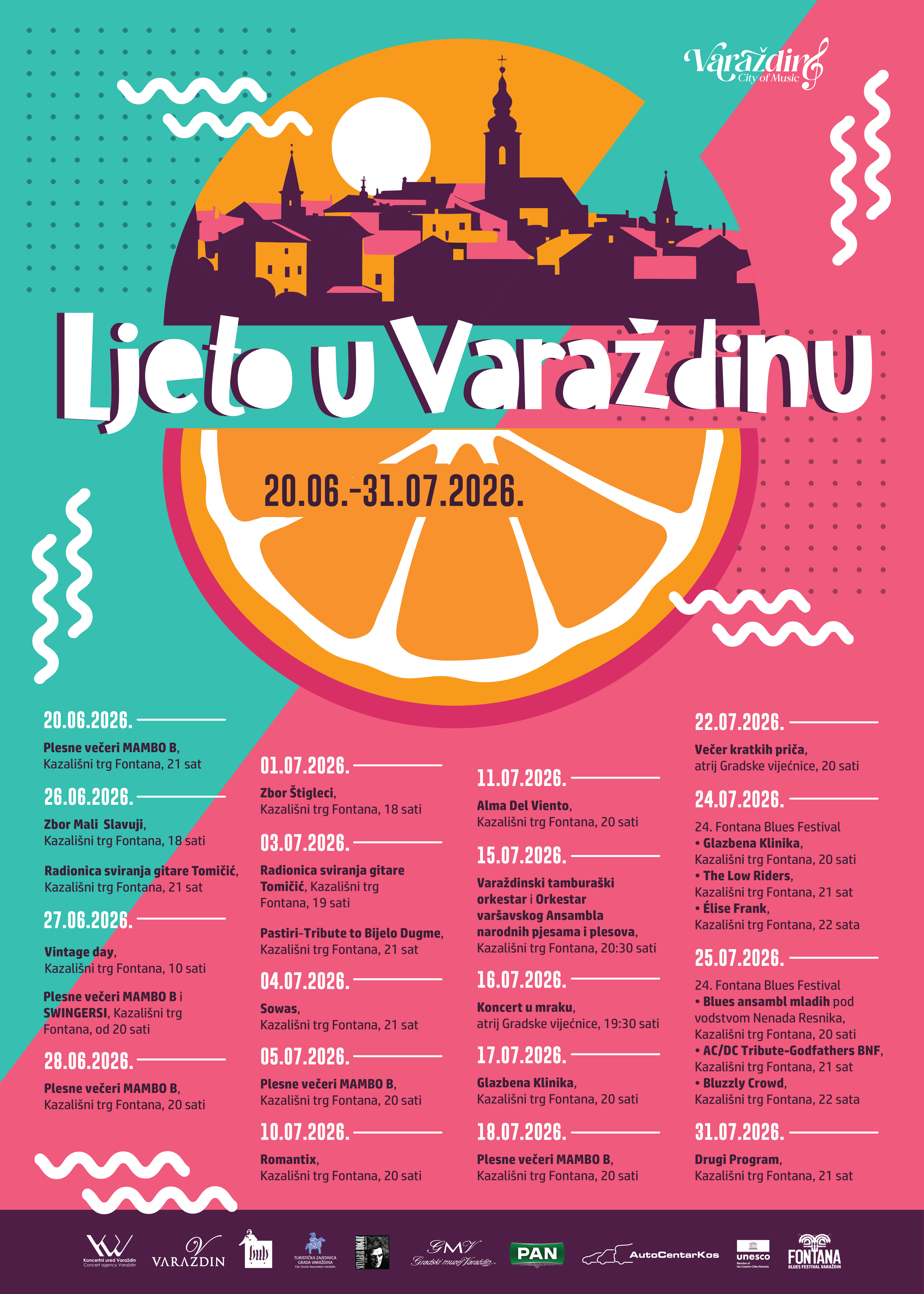Ljeto u Varaždinu 2026. - Plesne večeri Mambo B.