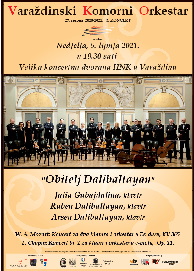 "Obitelj Dalibaltayan" - 5. koncert 27. sezone Varaždinskog komornog orkestra