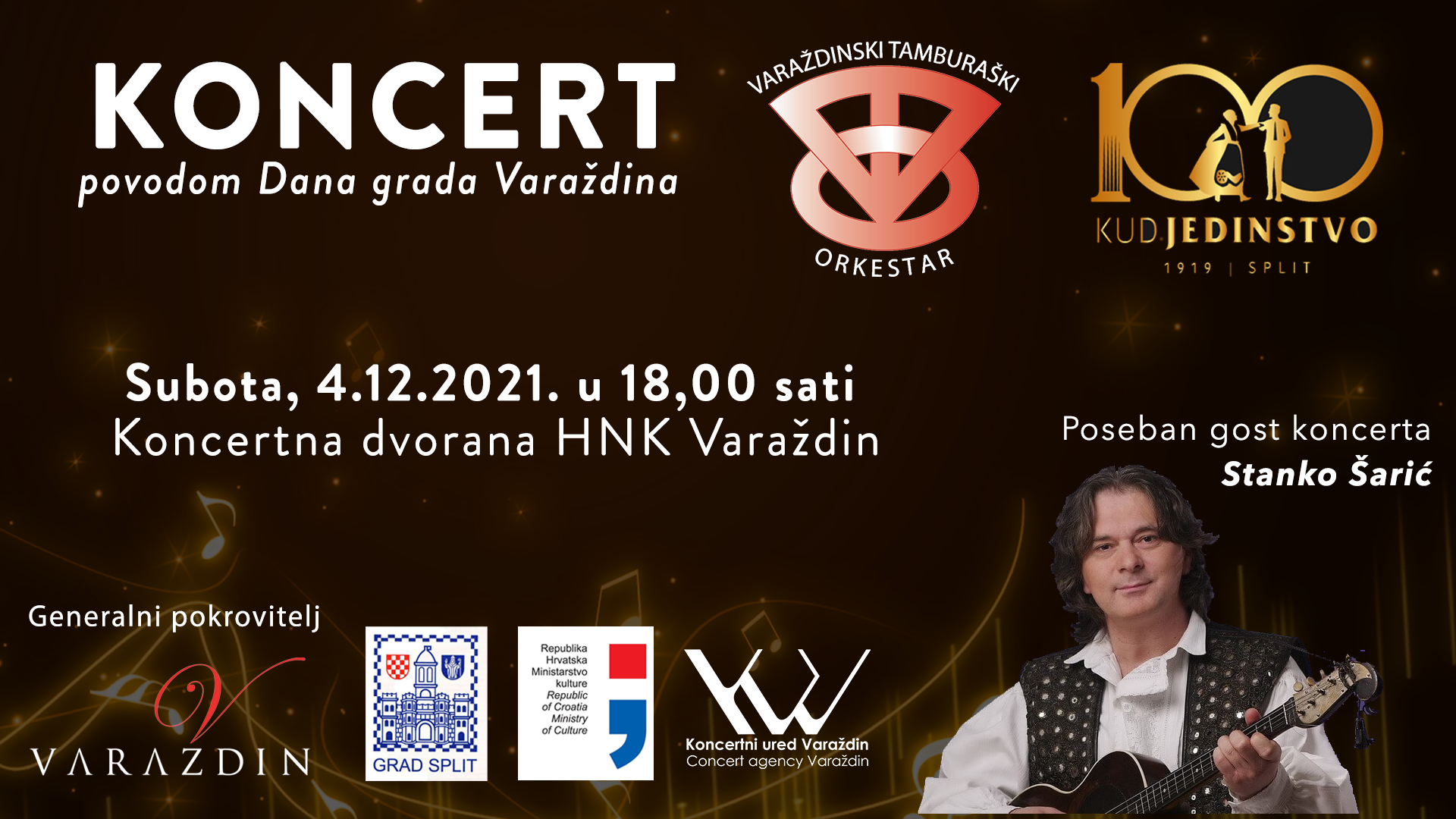 Koncert Varaždinskog tamburaškog orkestra povodom Dana grada Varaždina