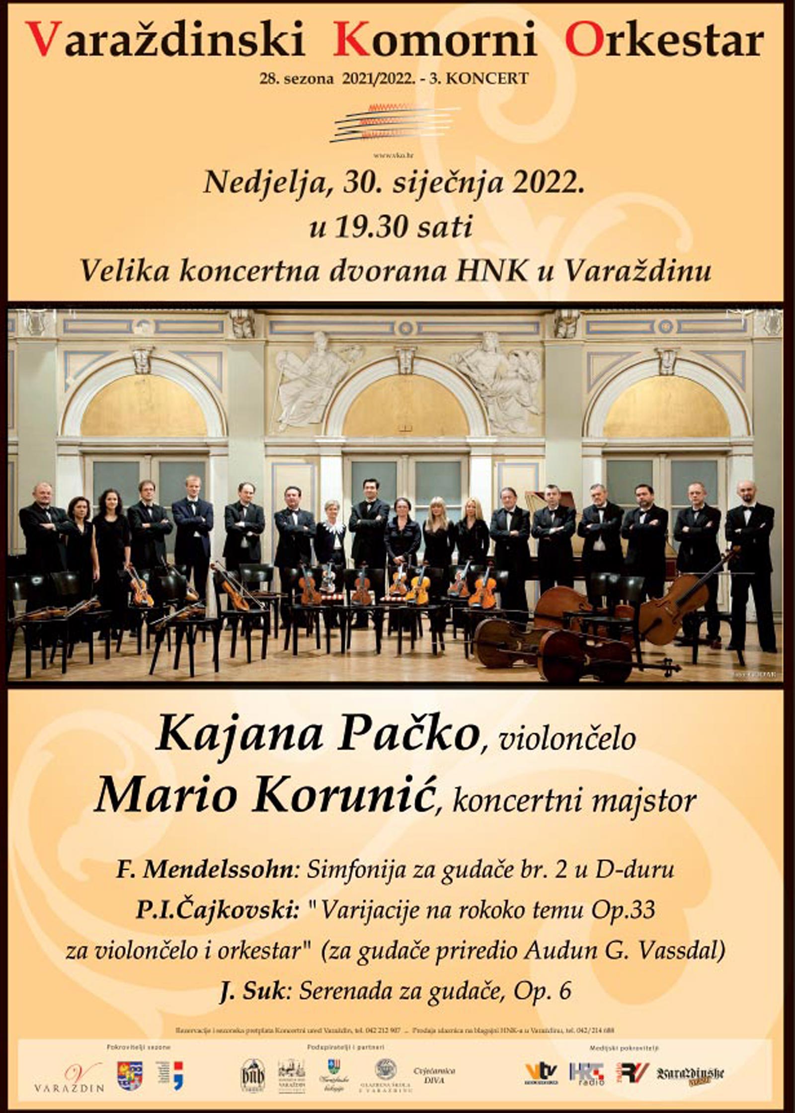 3. koncert 28. sezone Varaždinskog komornog orkestra
