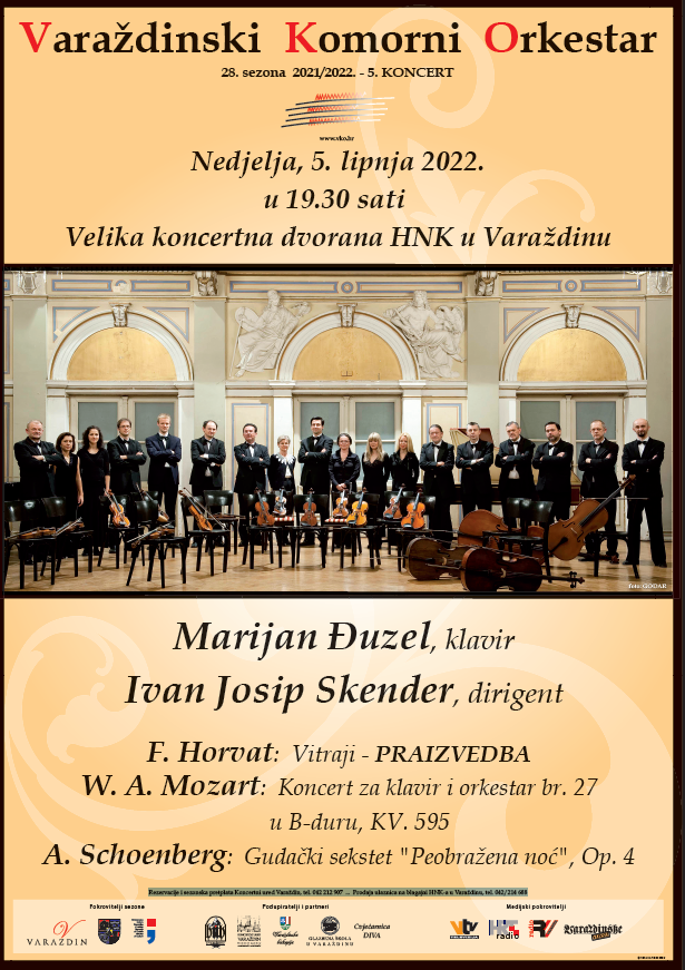 Peti koncert 28. sezone Varaždinskog komornog orkestra